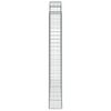 vidaXL Gabione mit Hochbogen 200x30x220/240 cm Verzinktes Eisen