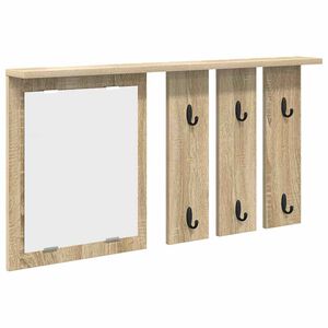vidaXL Wandmontierter Kleiderst&auml;nder Sonoma-Eiche 85 x 10 x 45 cm