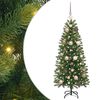 vidaXL K&uuml;nstlicher Weihnachtsbaum mit 150 LEDs Gr&uuml;n 120 cm PE und PVC