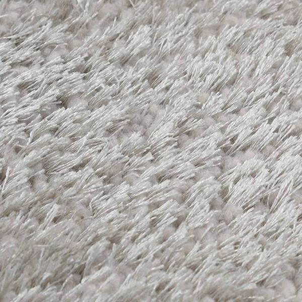 vidaXL Hochflor-Teppich 160 x 230 cm Grau