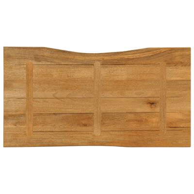 vidaXL Tischplatte mit Baumkante 110x60x2,5 cm Massivholz Mango