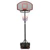 vidaXL Basketballständer Schwarz 216-250 cm Polyethylen