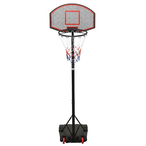 vidaXL Basketballständer Schwarz 216-250 cm Polyethylen