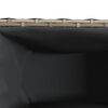 vidaXL Hochbeet mit 3 F&auml;chern Grau 105x30x32 cm Poly Rattan