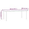 vidaXL 7-tlg. Garten-Essgruppe mit Kissen Beige Poly Rattan