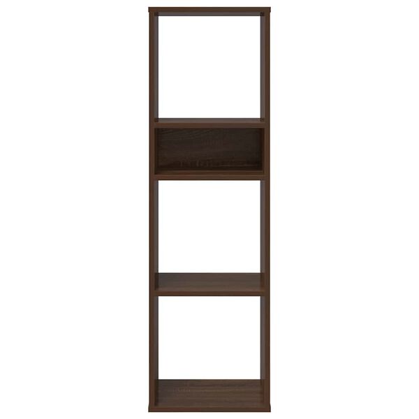 vidaXL B&uuml;cherregal Braun Eichen-Optik 34x31x112 cm Holzwerkstoff