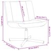 vidaXL Drehstuhl Creme 63 x 75 x 76 cm Stoff