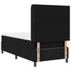 vidaXL Boxspringbett mit Matratze Schwarz 100 x 200 cm Stoff
