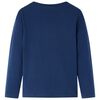 Kinder-Langarmshirt Marineblau 140
