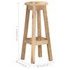 vidaXL Barhocker 2 Stk. Mango Massivholz