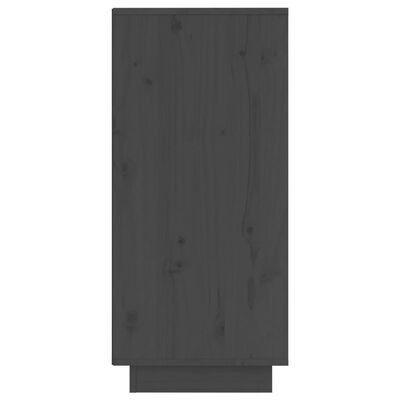 vidaXL Sideboards 2 Stk. Grau 31,5x34x75 cm Massivholz Kiefer
