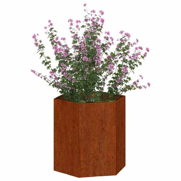 vidaXL Pflanzk&uuml;bel Rostig 40x40x45 cm Cortenstahl
