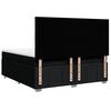 vidaXL Boxspringbett mit Matratze Schwarz 180x200 cm Stoff