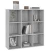 vidaXL B&uuml;cherschrank Grau Sonoma-Eiche 98x29x97,5 cm