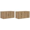 vidaXL TV-Schrankset 4 pcs Artisan-Eiche 60 x 30 x 30 cm Holzwerkstoff