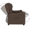 vidaXL Relaxsofa 2-Sitzer mit Getr&auml;nkehaltern Braun Stoff