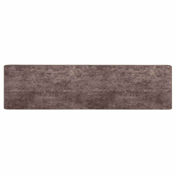 vidaXL Teppichl&auml;ufer MARSA Grau 400 x 80 cm Polyester und PVC