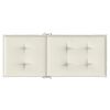 vidaXL Hochlehner-Auflagen 2 Stk. Melange Creme 120x50x4 cm Stoff