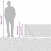 vidaXL Zaunpfosten Gr&uuml;n 100 x 0,5 m (16 x 16 mm Maschen) Stahl und PVC