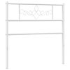 vidaXL Kopfteil Metall Wei&szlig; 90 cm