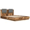 vidaXL Bettgestell mit Kopfteil Altholz 160 x 200 cm Holzwerkstoff