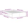 vidaXL Bettgestell Sonoma-Eiche 135x190 cm