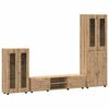 vidaXL TV-Schrankset FLORIN 3 pcs Artisan-Eiche Holzwerkstoff