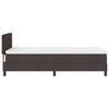 vidaXL Boxspringbett mit Matratze Dunkelbraun 90 x 190 cm Stoff