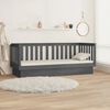 vidaXL Tagesbett Grau 90x190 cm Massivholz Kiefer
