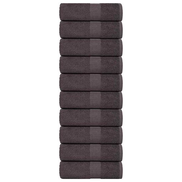 vidaXL Waschlappen FROGN 10 Stk. Anthrazit 15x21 cm 360 g/m&sup2;