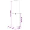 vidaXL Highboard Schwarz 40x42,5x185 cm Holzwerkstoff