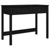 vidaXL Schreibtisch mit Schubladen Schwarz 100x50x78 cm Massivholz