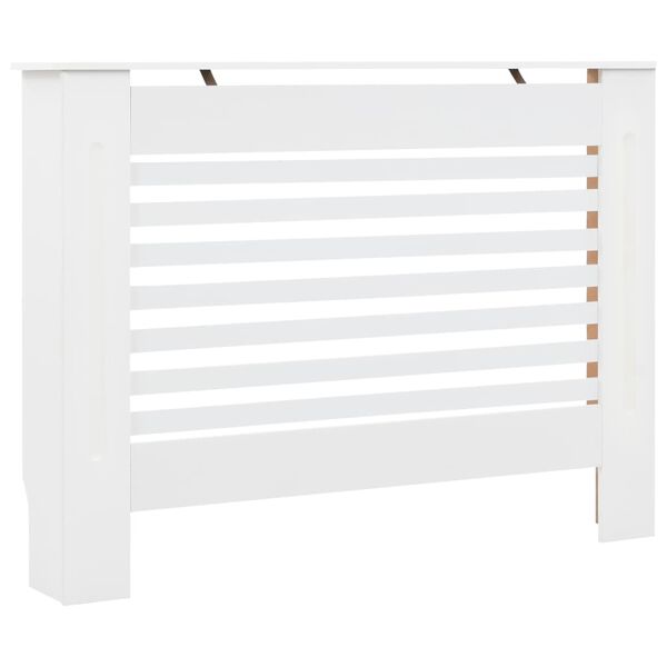 vidaXL Heizk&ouml;rperverkleidungen 2 Stk. Wei&szlig; 112 x 19 x 81,5 cm MDF