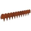 vidaXL Raseneinfassung 20 pcs 103 x 20 cm Stahl Rostig