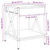 vidaXL Couchtisch mit Infinity-LED Grau Sonoma 40x40x49 cm