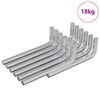 vidaXL Inbusschl&uuml;ssel 1800 Stk. Silber 32 x 86 mm Stahl