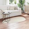 vidaXL Bereichsteppiche HUARTE Creme 80 x 150 cm Polyester