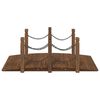 vidaXL Gartenbrücke mit Kettengeländer 150x67x56 cm Massivholz Fichte
