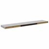 vidaXL Schweberegal Betongrau 120x23,5x3,8 cm MDF