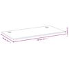 vidaXL Schreibtischplatte 100x50x1,5 cm Bambus