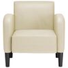 vidaXL Sessel mit Armlehnen Creme 54 cm Kunstleder