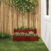 vidaXL Garten-Pflanzgef&auml;&szlig; Rostig 100 x 60 x 45 cm Wetterfeststahl