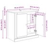 vidaXL Sideboards 3 pcs Schwarz Eichen-Optik 70 x 35,5 x 67,5 cm