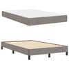 vidaXL Boxspringbett mit Matratze Taupe 120 x 200 cm Stoff