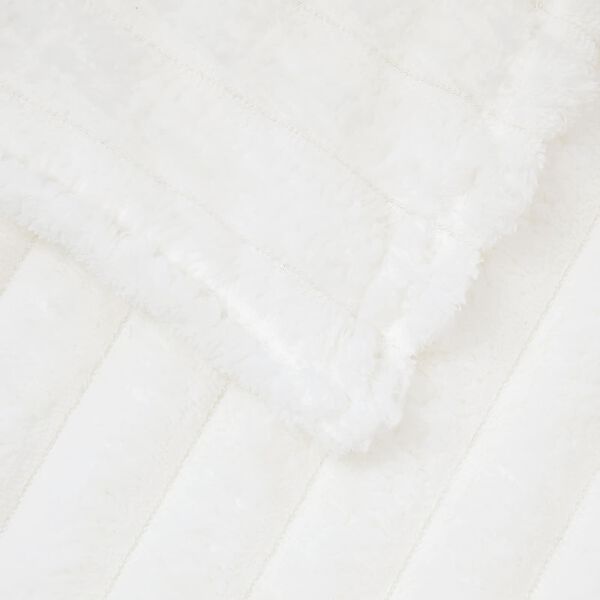 vidaXL &Uuml;berwurfdecke Wei&szlig; 150 x 130 cm Fleece
