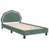 vidaXL Kinderbettgestell mit Kopfteil Meergr&uuml;n 90 x 190 cm Samt
