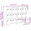 vidaXL Sideboard Senfgelb 135x39x103,5 cm Kaltgewalzter Stahl