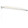 vidaXL Markise Einziehbar Creme 5x3 m Stoff und Aluminium