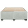 vidaXL Bettgestell ohne Matratze Hellgrau 140x190 cm Samt