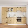 vidaXL Schrank mit Schubladen mit T&uuml;r 9 pcs Honig Massives Kiefernholz